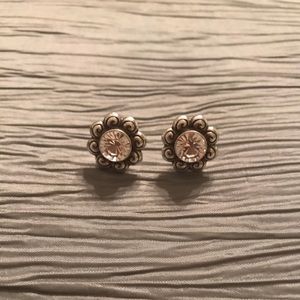 Brighton Silver and Crystal Earrings